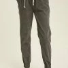 Wishlist Women's Charcoal Drawstring Corduroy Joggers
