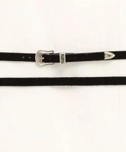 M & F Black Suede Hatband Hat Care & Accessories