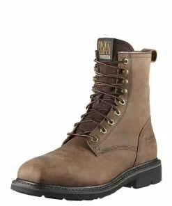 Ariat Cascade 8" Wide Square Lace Up Steel Toe Work Boots