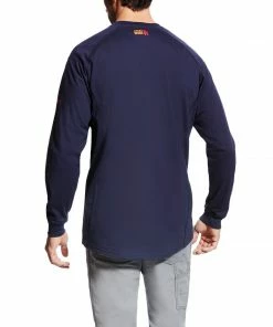 Ariat FR Air Navy Henley Fire Resistant Tees