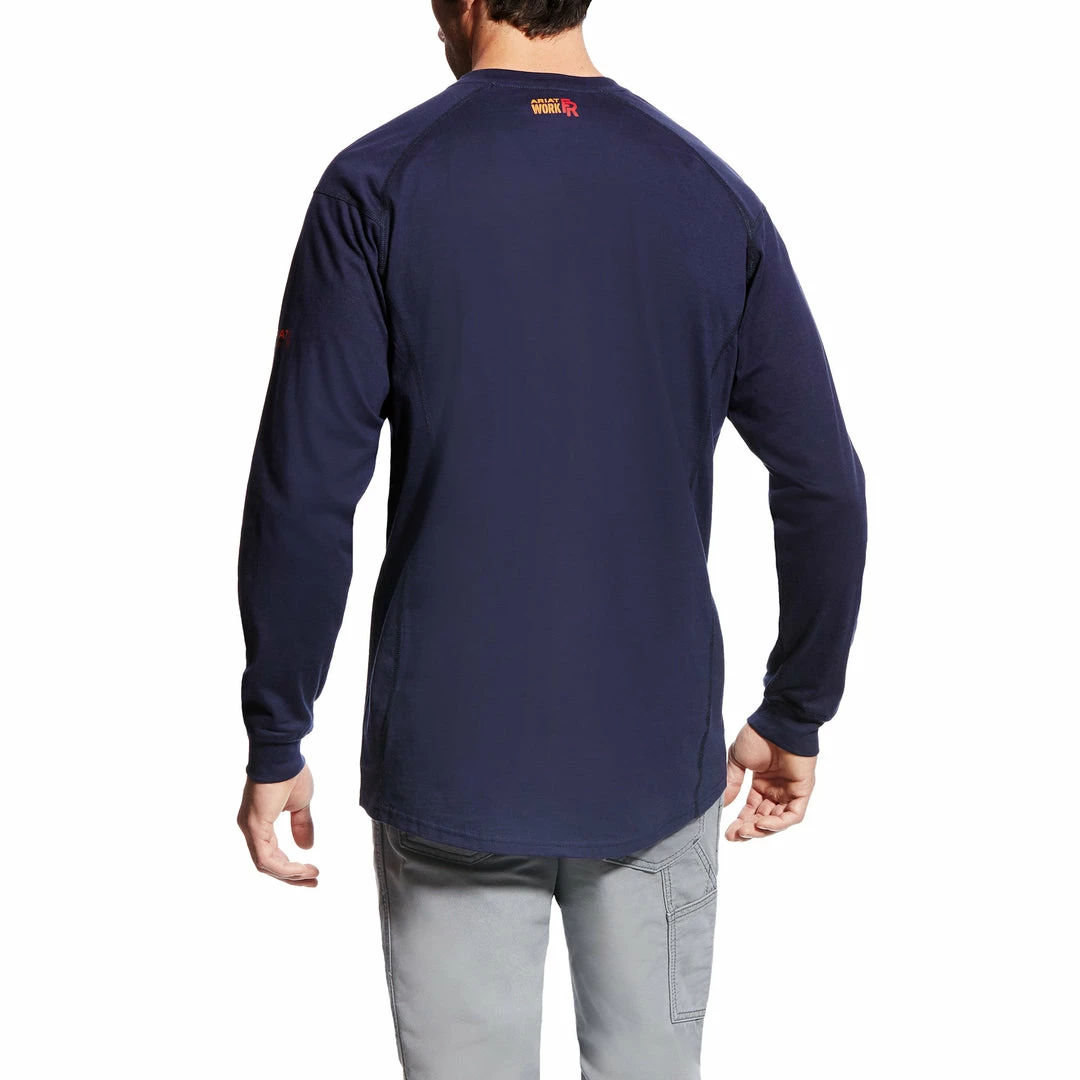 Ariat FR Air Navy Henley Fire Resistant Tees 2 Ariat FR Air Navy Henley Fire Resistant Tees