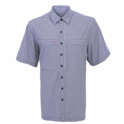 Men's Game Guard Purple TekCheck Short Sleeve Shirt 1 Men's Game Guard Purple TekCheck Short Sleeve Shirt
