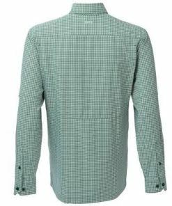 Men's Game Guard Green MicroTek Long Sleeve Shirt