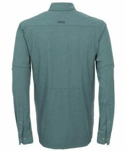 Long Sleeve Shirts Men's Game Guard Mallard Pearl Snap Long Sleeve Shirt