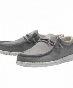 Men's Hey Dude Chambray Frost Grey Shoes
