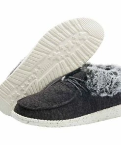 Women's Hey Dude Britt Black Shoes