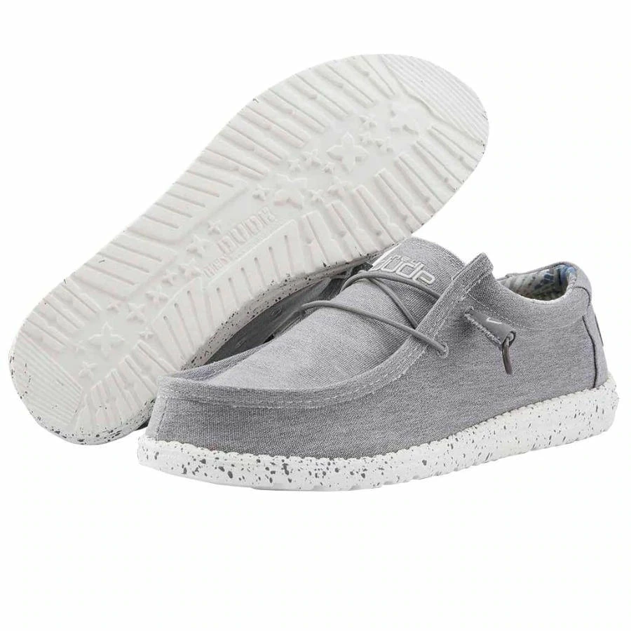 Men's Hey Dudes Wally Stretch Iron Shoe 2 Men's Hey Dudes Wally Stretch Iron Shoe