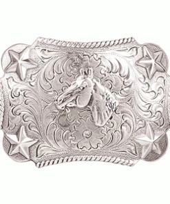 M & F Belt Buckles Youth Rectangle Horse Head Belt Buckle