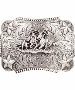 M & F Belt Buckles Nocona Western Belt Buckle Youth Team Roping