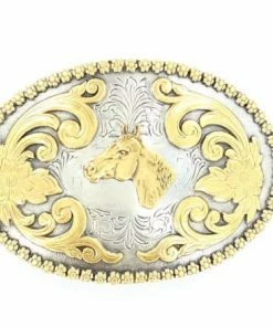 M & F Horse Face Buckle
