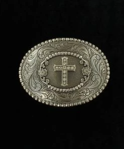 M & F Rhinestone Cross Buckle