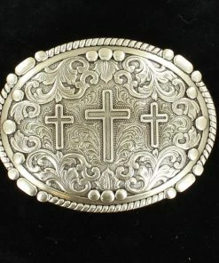 M & F Three Cross Belt Buckle Belt Buckles