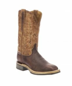 Western Boots Lucchese Rudy Chocolate/Peanut Cowhide Boot