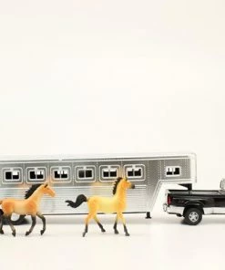 M & F Truck Horse Trailer Play Set