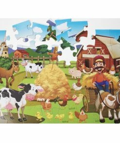 M & F Bigtime Barnyard 48 PC Farm Puzzle