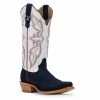 Women's R. Watson Midnight Blue Rough Out/Winter White Boot Boots