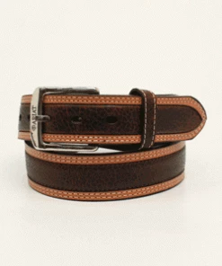M & F Belts Men's Ariat 1 1/2" Diesel Brown Rowdy Belt