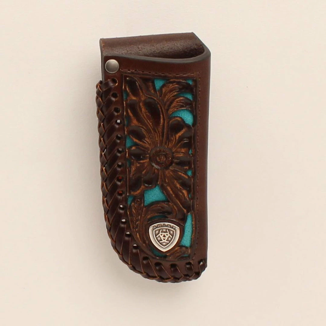 M & F Knife Sheaths Ariat Brown Floral Knife Sheath 1 M & F Knife Sheaths Ariat Brown Floral Knife Sheath
