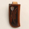 M & F Knife Sheaths Ariat Tan Feather Knife Sheath