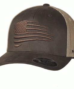 M & F Ariat Flag Brown Cap