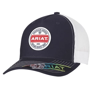 M & F Caps Ariat Navy Patch Logo Cap 1 M & F Caps Ariat Navy Patch Logo Cap