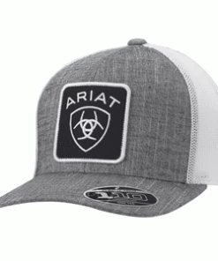 Caps Ariat Gray Logo Patch Cap