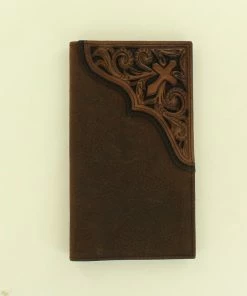 M & F Tooled Leather Cross Wallet Wallets