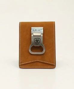 M & F Wallets Ariat Contrast Stitching Bi-Fold Money Clip Wallet
