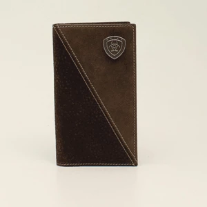 M & F Ariat Rodeo Diagonal Brown Shield Concho Wallet Wallets 1 M & F Ariat Rodeo Diagonal Brown Shield Concho Wallet Wallets