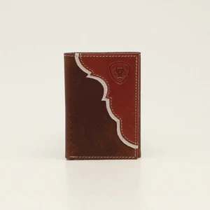 Ariat Trifold Two Tan Shield Logo Wallet Wallets 1 Ariat Trifold Two Tan Shield Logo Wallet Wallets