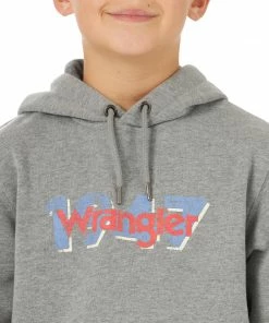 Outerwear Boys Wrangler Grey Hoodie
