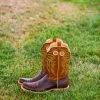 Western Boots Men's R. Watson Hickory Brown Cowhide Boots