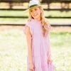 Entro Women's Baby Pink Dress Dresses