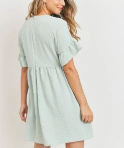 Paper Crane Women's Sage Pom Pom Text Dress Dresses