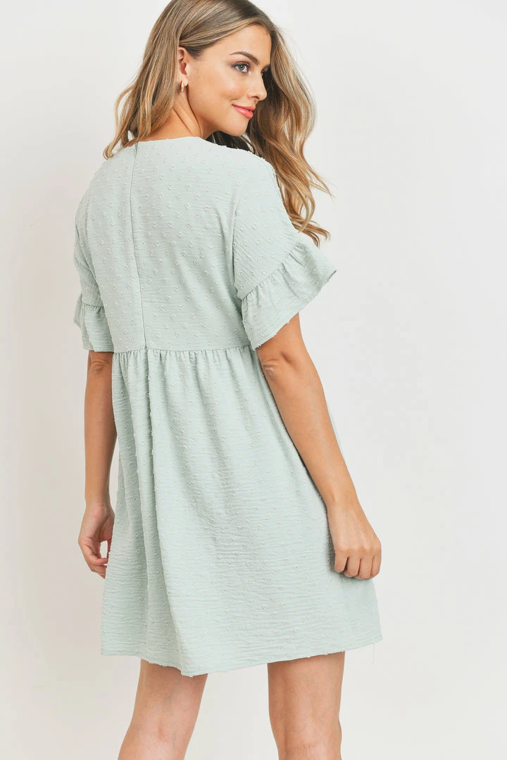 Paper Crane Women's Sage Pom Pom Text Dress Dresses 2 Paper Crane Women's Sage Pom Pom Text Dress Dresses