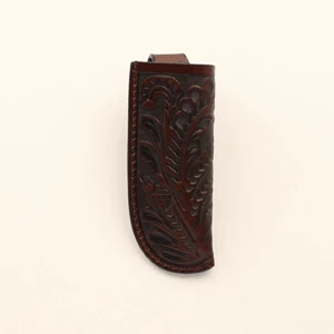 M & F Large Chocolate Floral Knife Sheath Knife Sheaths 1 M & F Large Chocolate Floral Knife Sheath Knife Sheaths