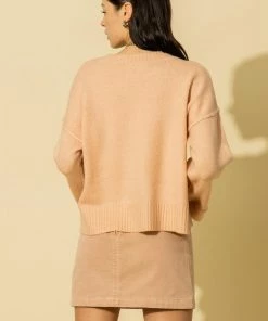 HYFVE Women's Pale Pink Sweater