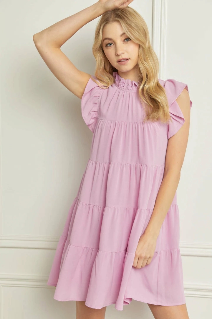 Entro Women's Baby Pink Dress Dresses 2 Entro Women's Baby Pink Dress Dresses