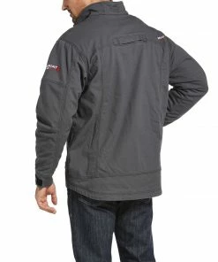 Men's Ariat FR Duralight Stretch Canvas Field Iron Grey Jacket
