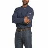 Ariat Men's FR Baselayer Navy T-Shirt