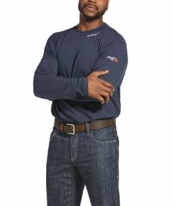 Ariat Men's FR Baselayer Navy T-Shirt