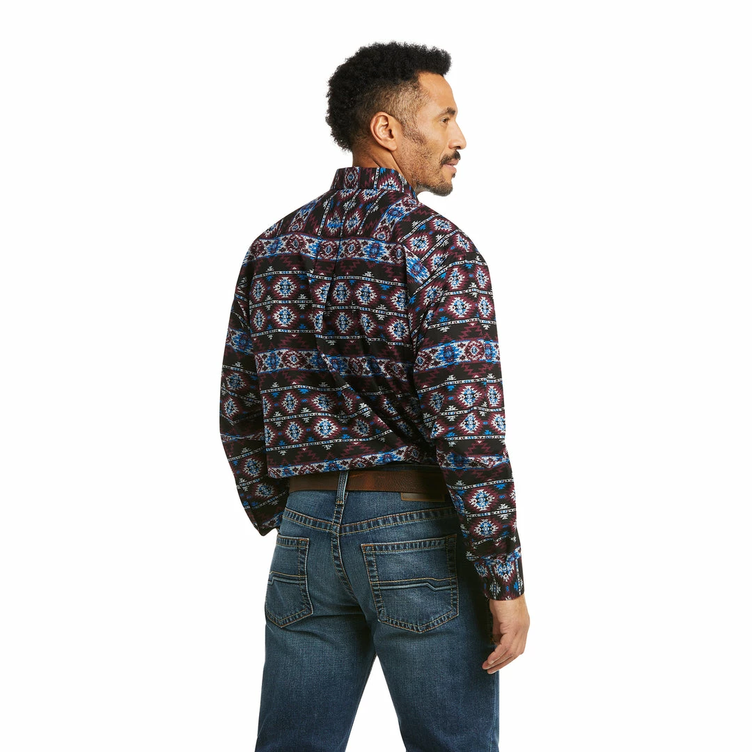 Men's Ariat Kyron Classic Black Long Sleeve Shirt 2 Men's Ariat Kyron Classic Black Long Sleeve Shirt