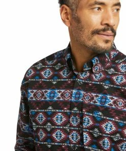 Men's Ariat Kyron Classic Black Long Sleeve Shirt 5 Men's Ariat Kyron Classic Black Long Sleeve Shirt