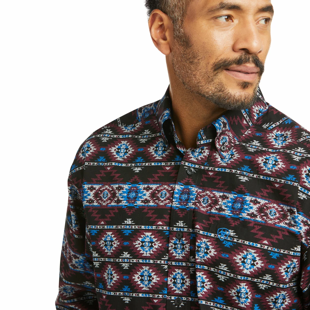 Men's Ariat Kyron Classic Black Long Sleeve Shirt 3 Men's Ariat Kyron Classic Black Long Sleeve Shirt