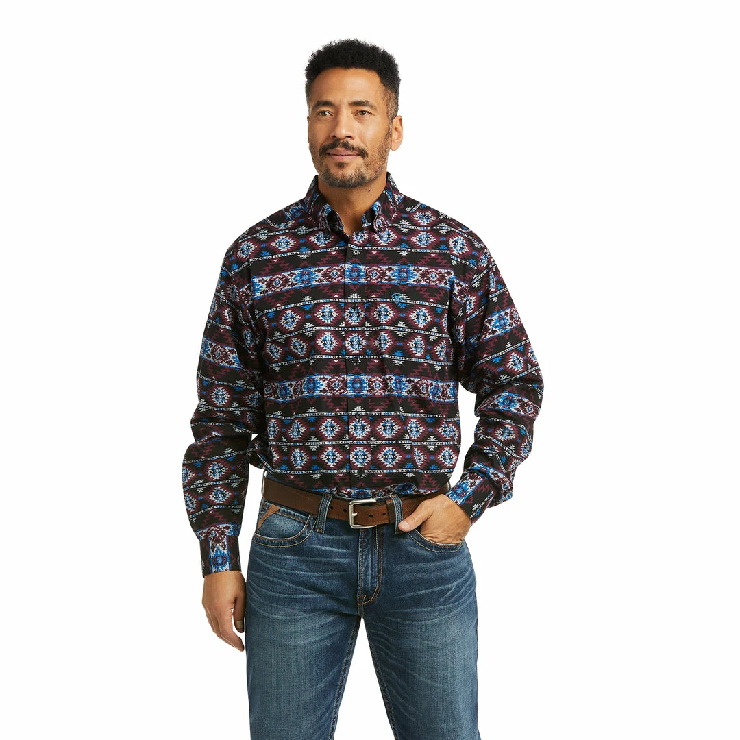 Men's Ariat Kyron Classic Black Long Sleeve Shirt 1 Men's Ariat Kyron Classic Black Long Sleeve Shirt