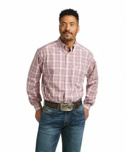 Long Sleeve Shirts Men's Ariat Wrinkle Free Olindo Shirt
