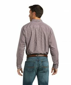 Long Sleeve Shirts Men's Ariat Wrinkle Free Orson Royal Seal Classic Long Sleeve Shirt