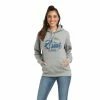Women's Ariat R.E.A.L. Heather Grey Logo Hoodie