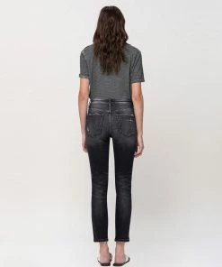 Women's Flying Monkey Mid Rise Ankle Slim Straight Jean Jeans