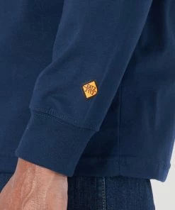 Men's Wrangler FR Flame Resistant Distressed Flag Navy Long Sleeve Shirt Fire Resistant Tees 6 Men's Wrangler FR Flame Resistant Distressed Flag Navy Long Sleeve Shirt Fire Resistant Tees